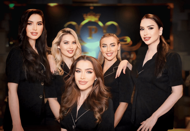 Elegant spa team at La Perla Spa, providing the best Russian and European massage experience in Dubai.